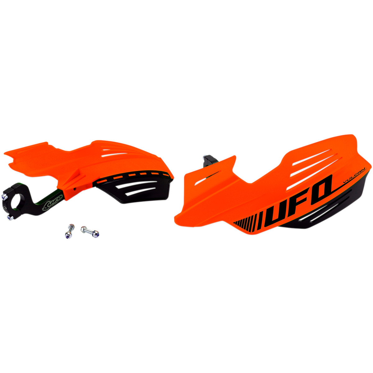 Kryty páček motocyklu UFO VULCAN HANDGUARDS barva fluo oranžová - pár