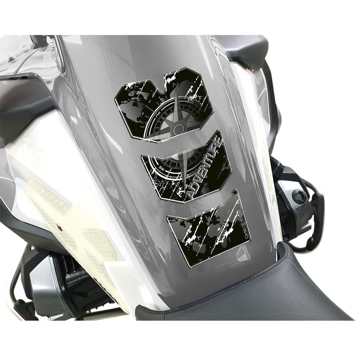 Samolepka - tank pad na nádrž motocyklu ONEDESIGN UNIVERSAL TANK PAD pro BMW R 1200 GS ADVENTURE 2021
