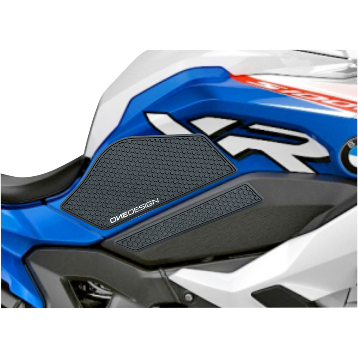 Samolepka - tank pad - tank grips ONEDESIGN pro BMW S 1000 XR 2020-2021 barva černá