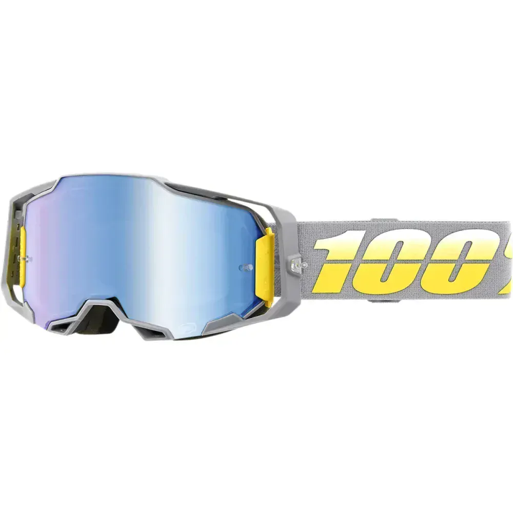 Motokrosové brýle 100% ARMEGA SARCELLE se stříbrným zrcadlovým sklem 