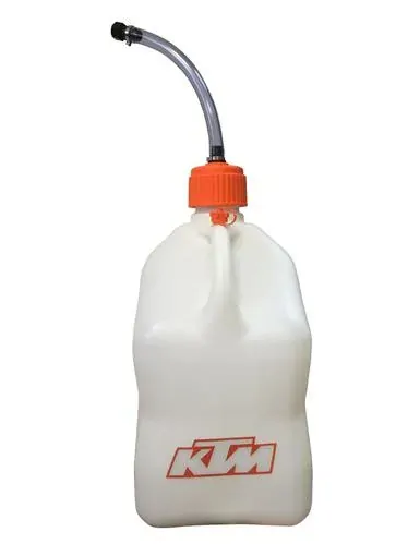 Plastový kanystr na benzín s plnící trubicí KTM PLASTIC DRUM CLEAR objem 20L