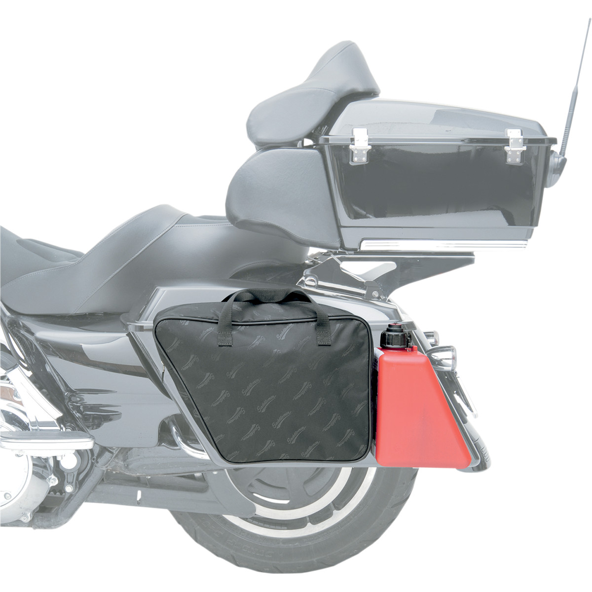 Textilní taška pro vložení do moto brašen SADDLEMEN SADDLEBAG LINER POLYESTER MATERIAL FOR USE WITH REDA GAS CAN barva černá, rozměry 39,5 cm x 14,5 cm x 26,5 cm , 1 kus
