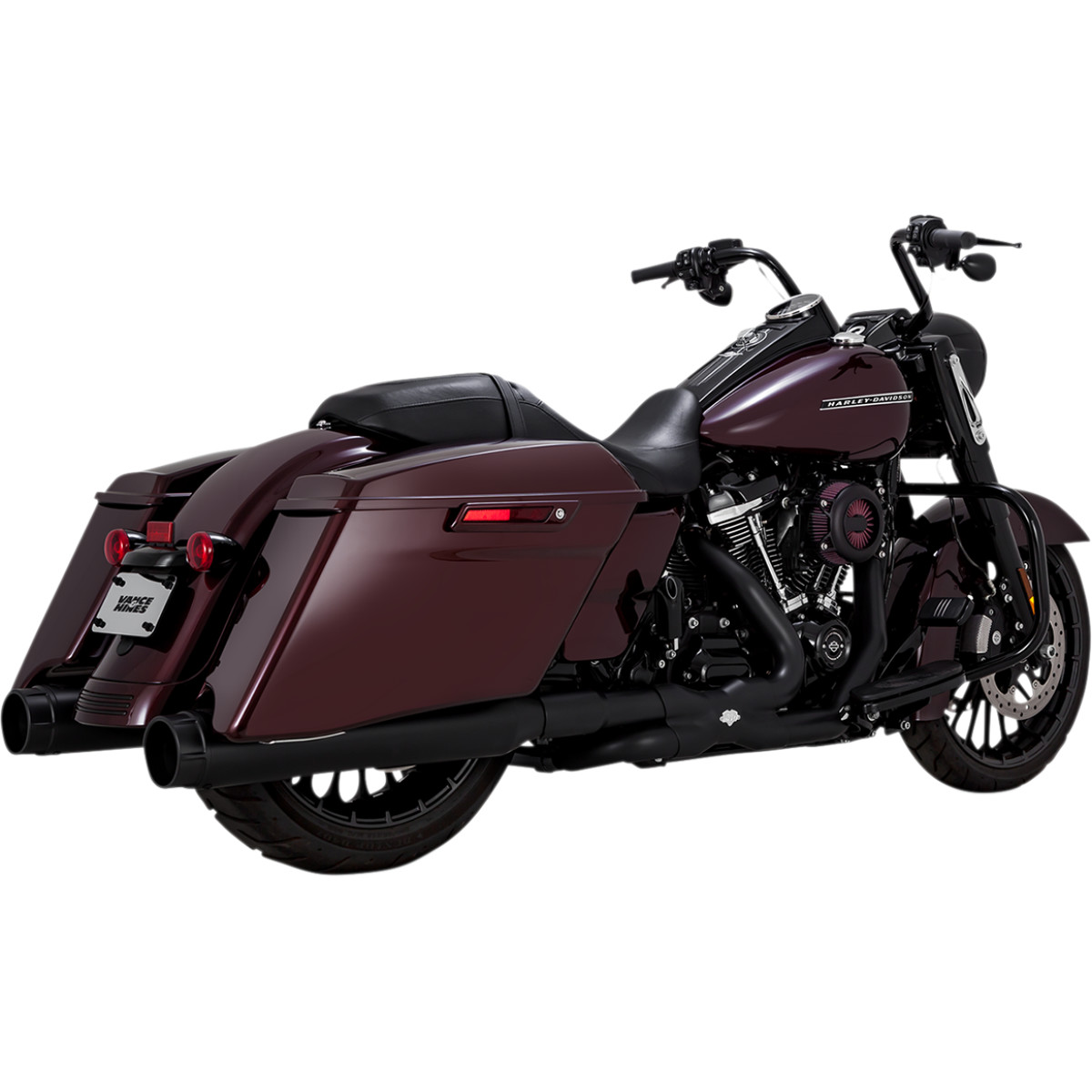 Koncovky výfuku Vance & Hines Torquers 4.5 pro Harley Davidson  FLHT/FLHX/FLHR/FLTRX/FLTRU/FLTRK 2017-2020 viz popis, model 46674 barva černá