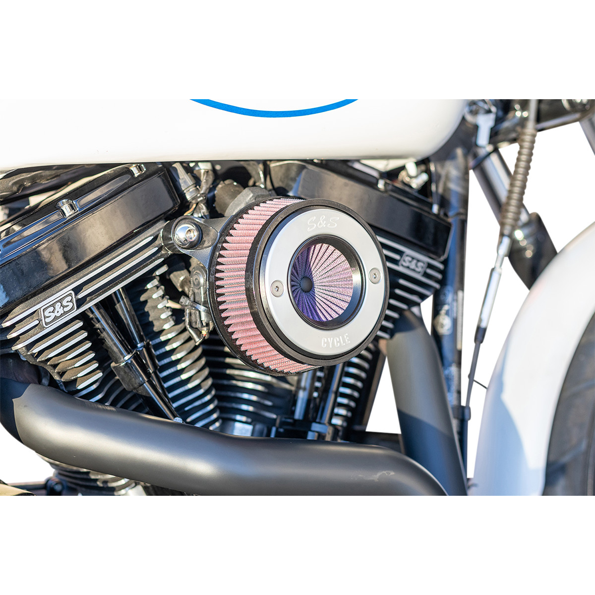 Kit sání S&S CYCLE STEALTH AIR STINGER KIT pro HARLEY DAVIDSON M8 rok 2017 a výš viz popis, broušený kroužek