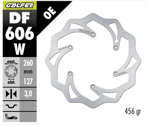 Přední brzdový kotouč GALFER pro HUSQVARNA TC 125 / TC 250 rok 2014-2026