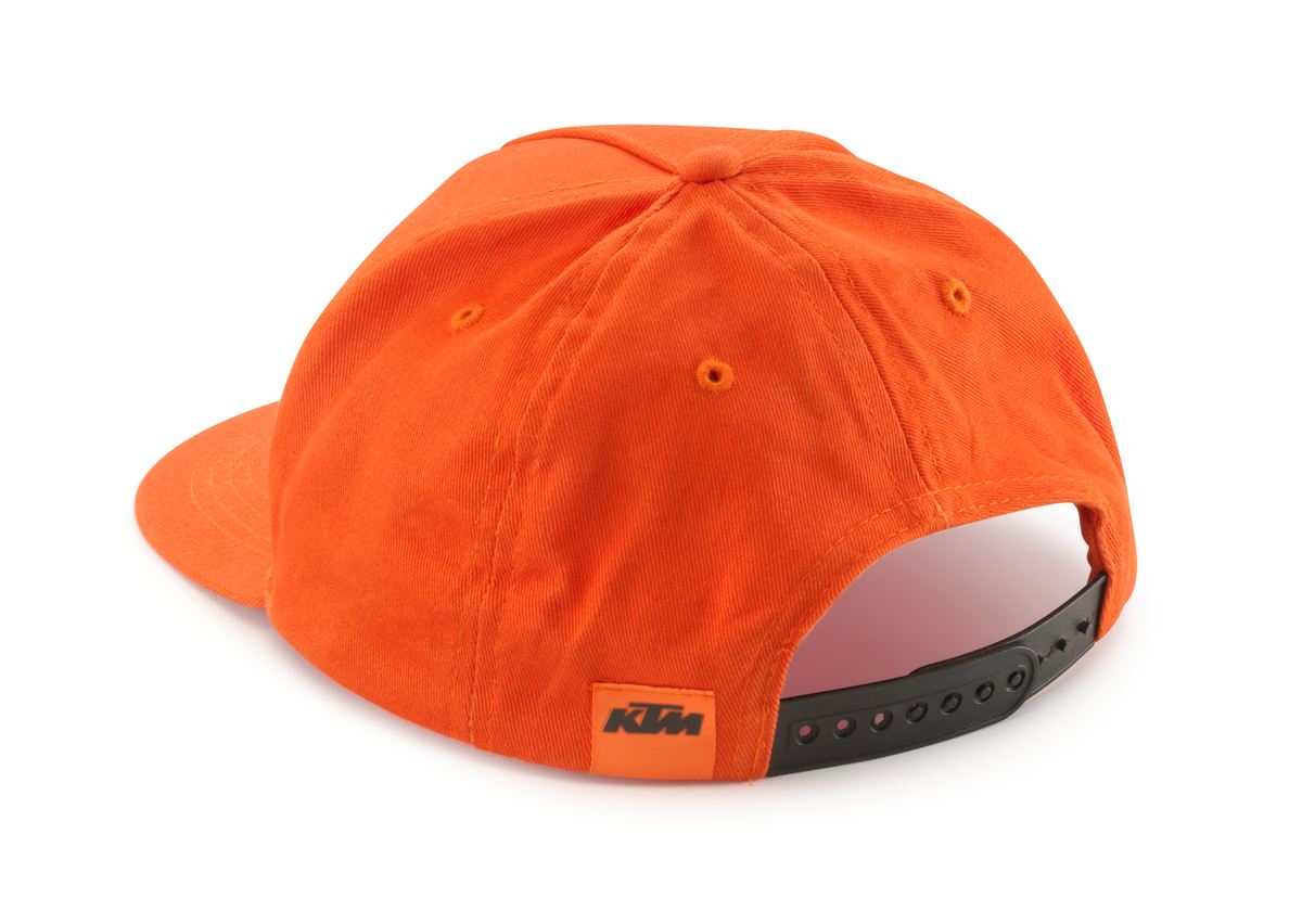 Dětská čepice / dětská kšiltovka s rovným kšiltem KTM KIDS RADICAL FLAT CAP oranžová