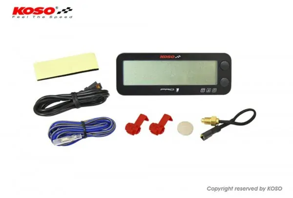 Otáčkoměr, teploměr, měřič hodin chodu motoru KOSO NORTH AMERICA TACHOMETER PRO-1