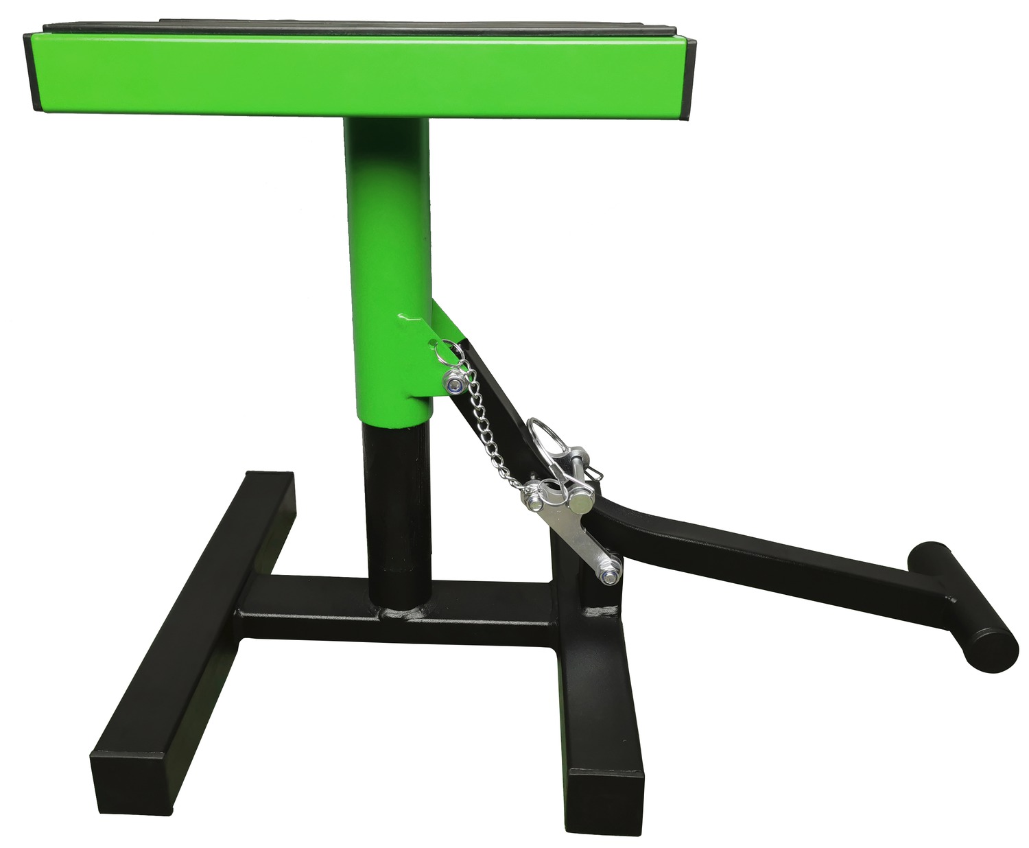 a Motokrosový stojan QTECH MX černá/zelená max. výška: 40 cm, nosnost 150 kg