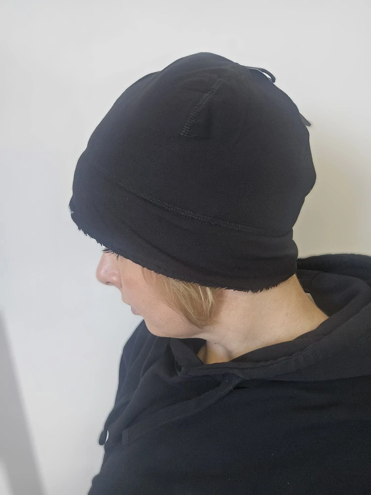 a Čepice pod helmu s fleecovou podšívkou ZANDHEAGEAR SPORTFLEX FLEECE LINED WHLH114 ČERNÁ