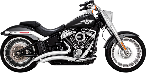 Kompletní výfuk Vance & Hines Black Big Radius pro motocykly Harley Davidson FLFB, FLFBS,  FXDR, FXBRS 2018 - 2022 CHROM