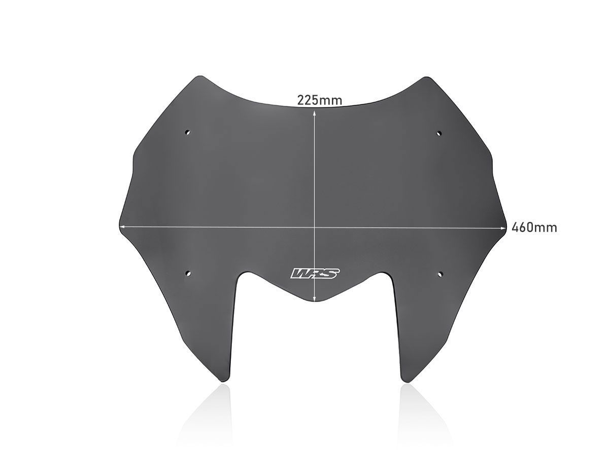 Plexi motocyklu WRS pro YAMAHA T-MAX 560 rok 2022 verze sport, barva tmavě kouřová, výška plexi 22,5 cm 