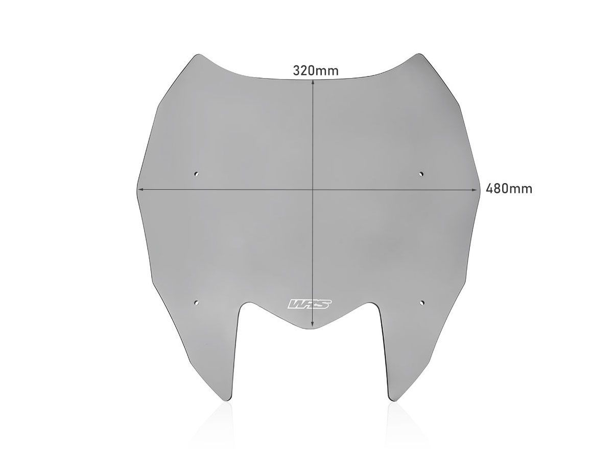 Plexi motocyklu WRS pro YAMAHA T-MAX 560 rok 2022 verze intermedio, barva kouřová, výška 32 cm