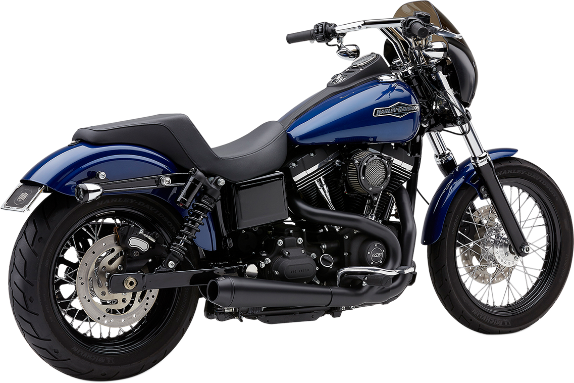 Kompletní výfuk COBRA EL DIABLO 2-INTO-1 EXHAUST pro HARLEY DAVIDSON DYNA rok 2006-2011 barva černá