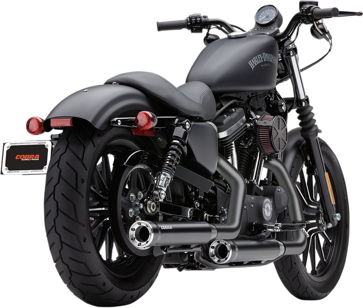 Koncovky výfuku COBRA RPT 3-INCH SLIP-ON MUFFLERS pro HARLEY DAVIDSON XL 883/1200 rok 2014-2022 viz popis, barva černá
