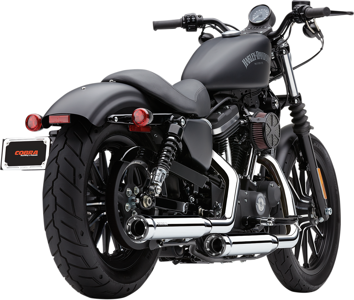 Koncovky výfuku COBRA RPT 3-INCH SLIP-ON MUFFLERS pro HARLEY DAVIDSON XL 883/1200 rok 2014-2022 viz popis, barva chrom