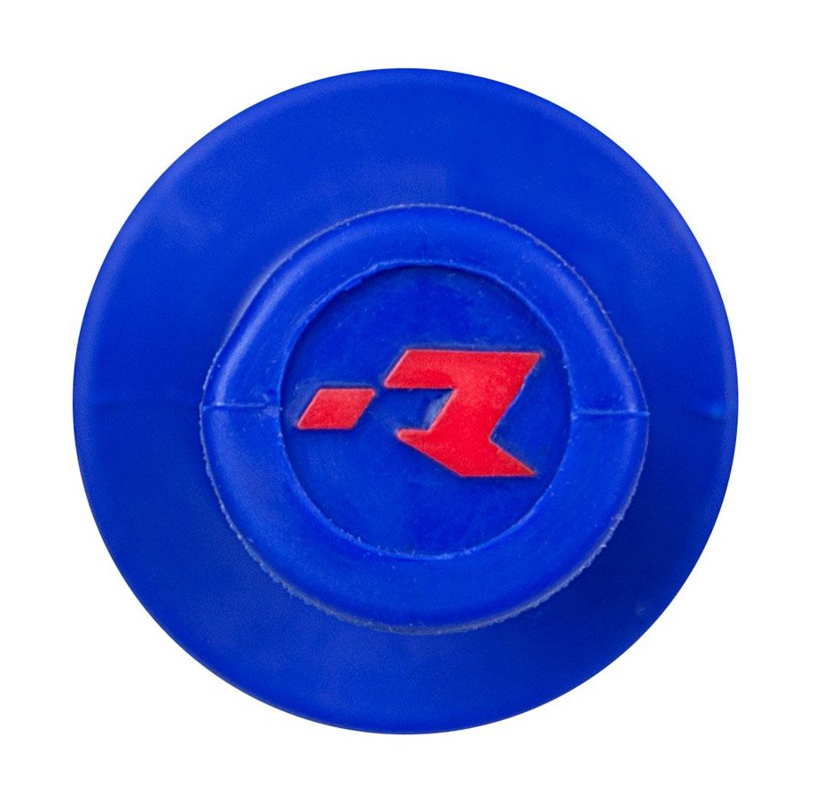 Motocyklové MX gripy RTECH R20 WAWE s lock-on systémem, modré, pár