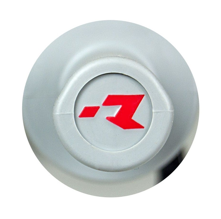 Motocyklové MX gripy RTECH R20 WAWE HALF WAFFLE s lock-on systémem, šedé, pár