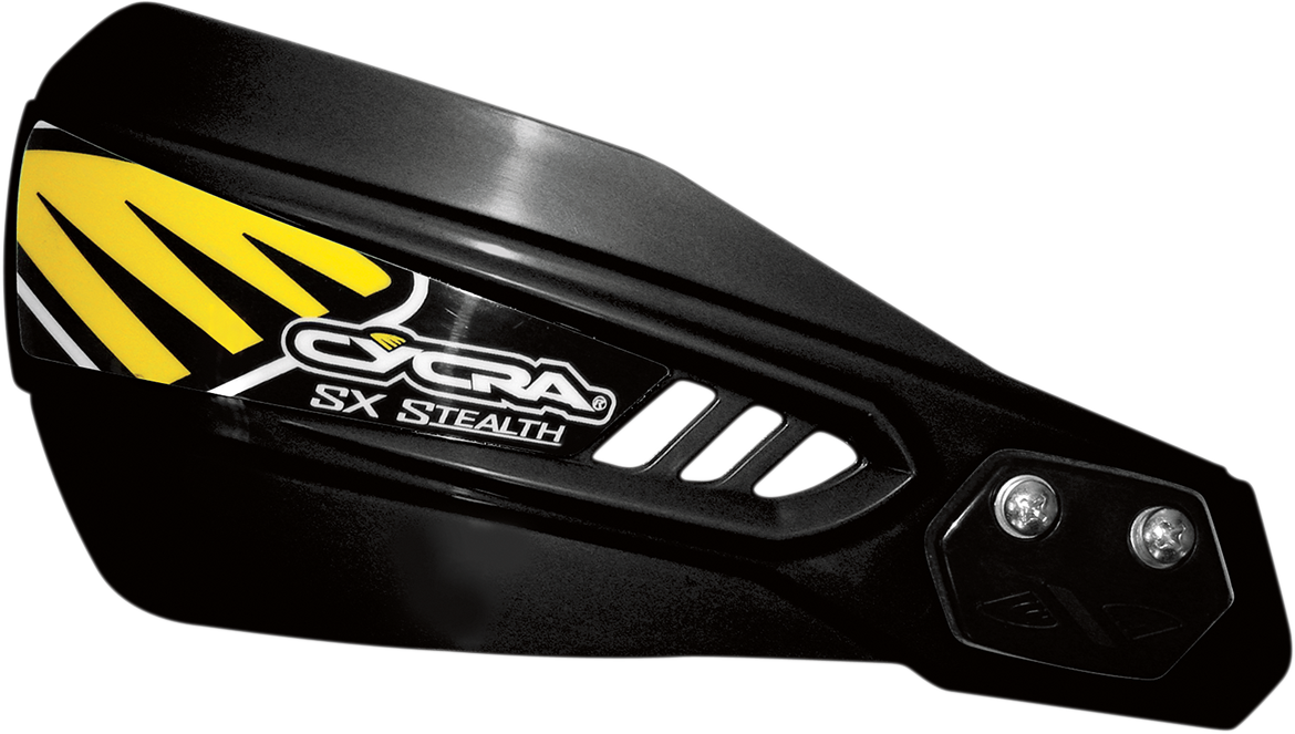Chrániče páček / kryty páček s hliníkovým držákem CYCRA STEALTH HANDSHIELDS COMPLETE černé - pár 