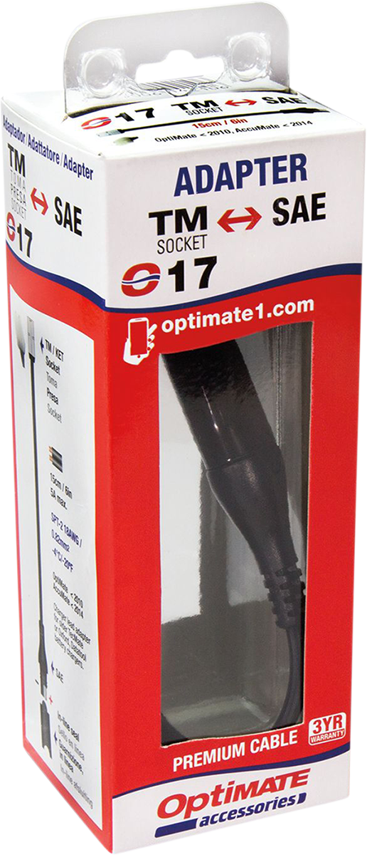 Adaptér TECMATE OPTIMATE ADAPTER TM CHARGER/SAE O17