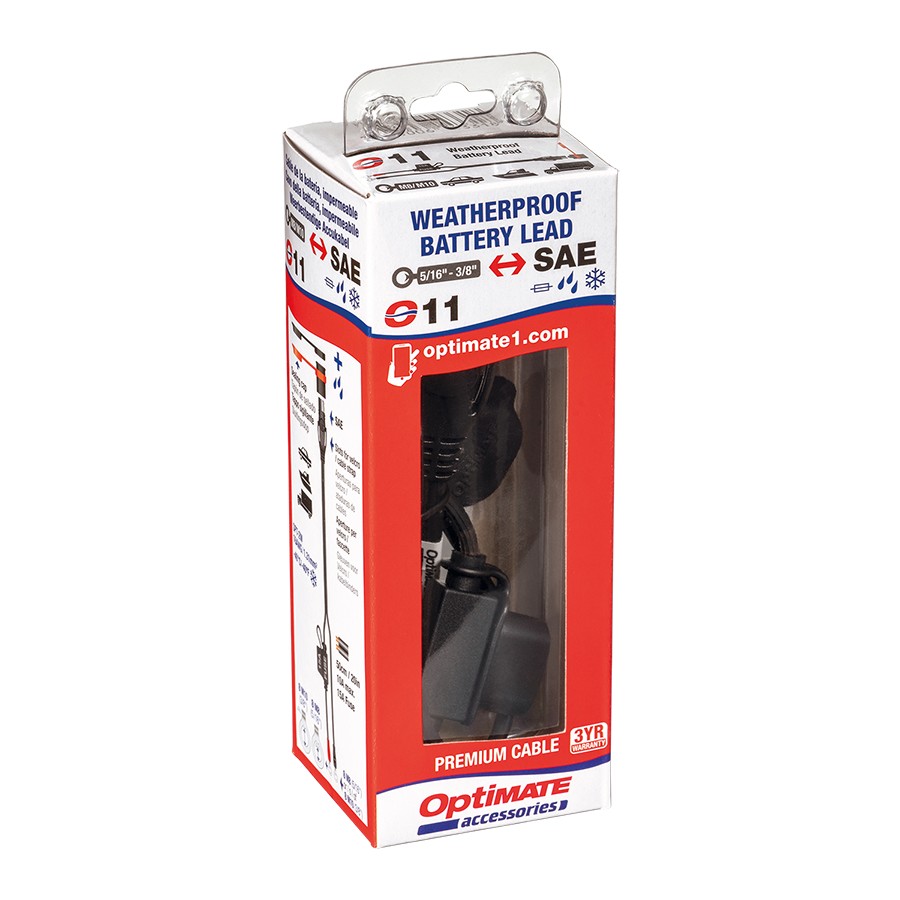 Rychlospojkový permanentní kabel pro auto/lodní baterie TECMATE OPTIMATE CHARGER CORD 5/16 M8 typ O-11