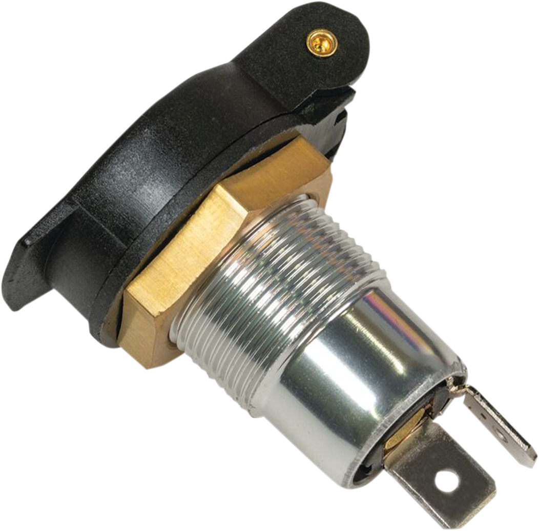 Odpružená DIN zásuvka  TECMATE OPTIMATE DIN SOCKET FLIPCAP typ O-18S 11/16” / 18 mm velikost otvoru