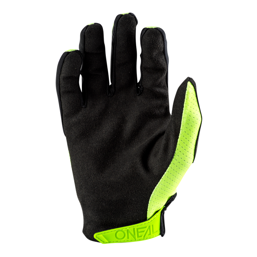 a Motokrosové rukavice ONEAL MATRIX STACKED fluo žlutá vel. S