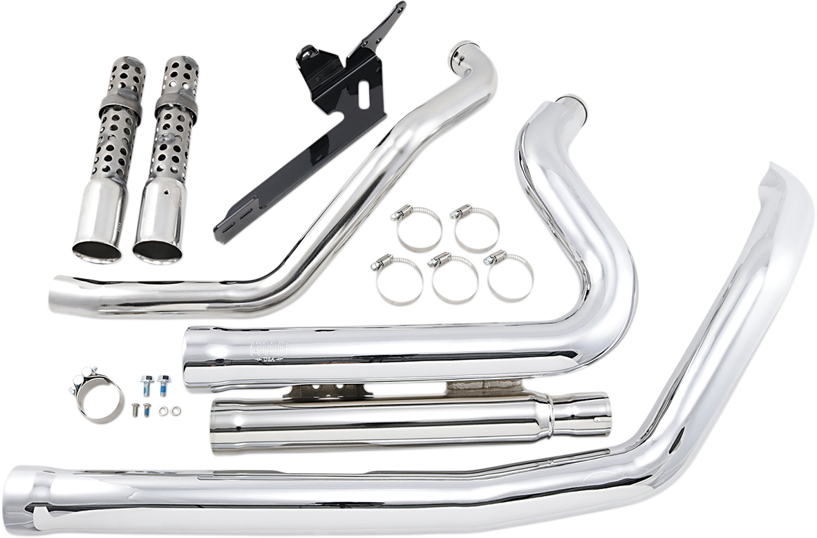 Kompletní výfuk COBRA SPEEDSTER SHORT 909 2-into-2 SYSTEMS pro HARLEY DAVIDSON XL rok 2007-2013, barva chrom 