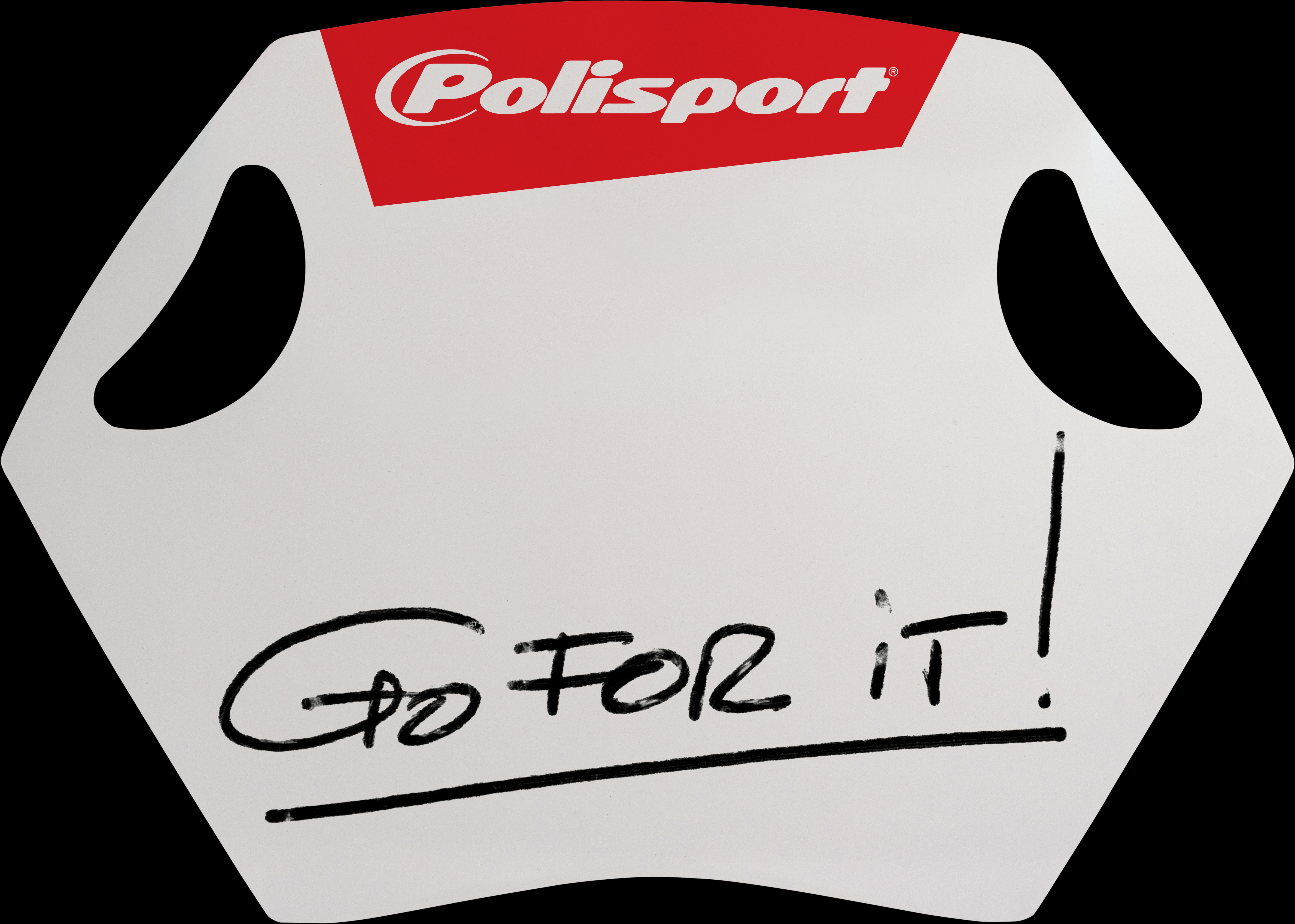 Ukazovací tabule pro motokros POLISPORT PIT BOARD / PITBOARD černá/červená rozměr 65 cm x 42,5 cm