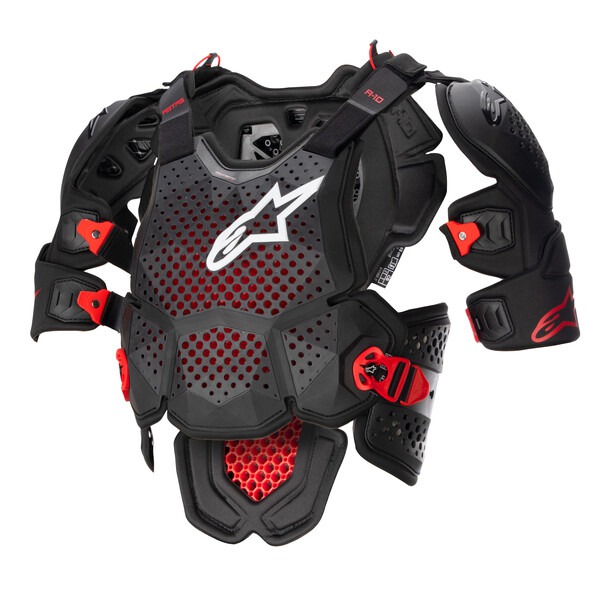 A Hrudní chránič / chránič těla  ALPINESTARS A-10 V2 6700523-1431 , barva barva černá/červená, velikost M/L