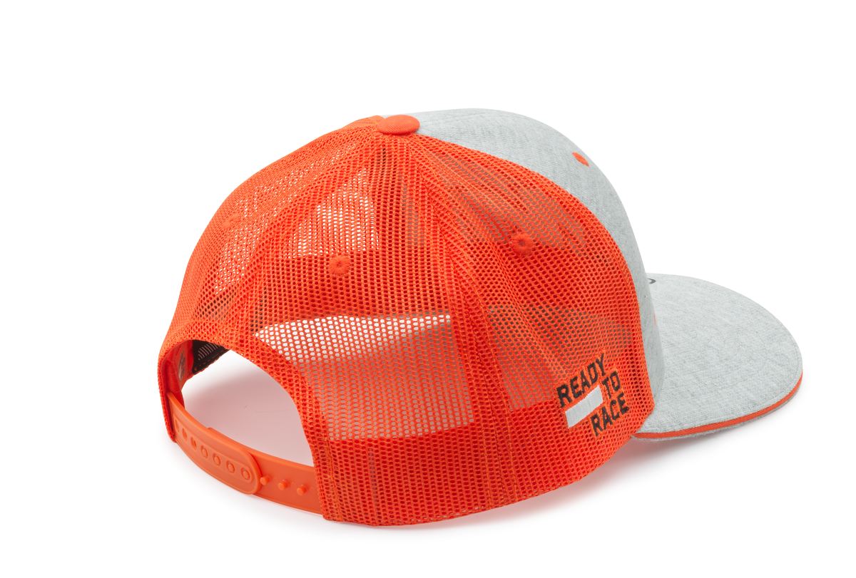 Pánská čepice - kšiltovka KTM OUTLINE TRUCKER CAP šedá/oranžová