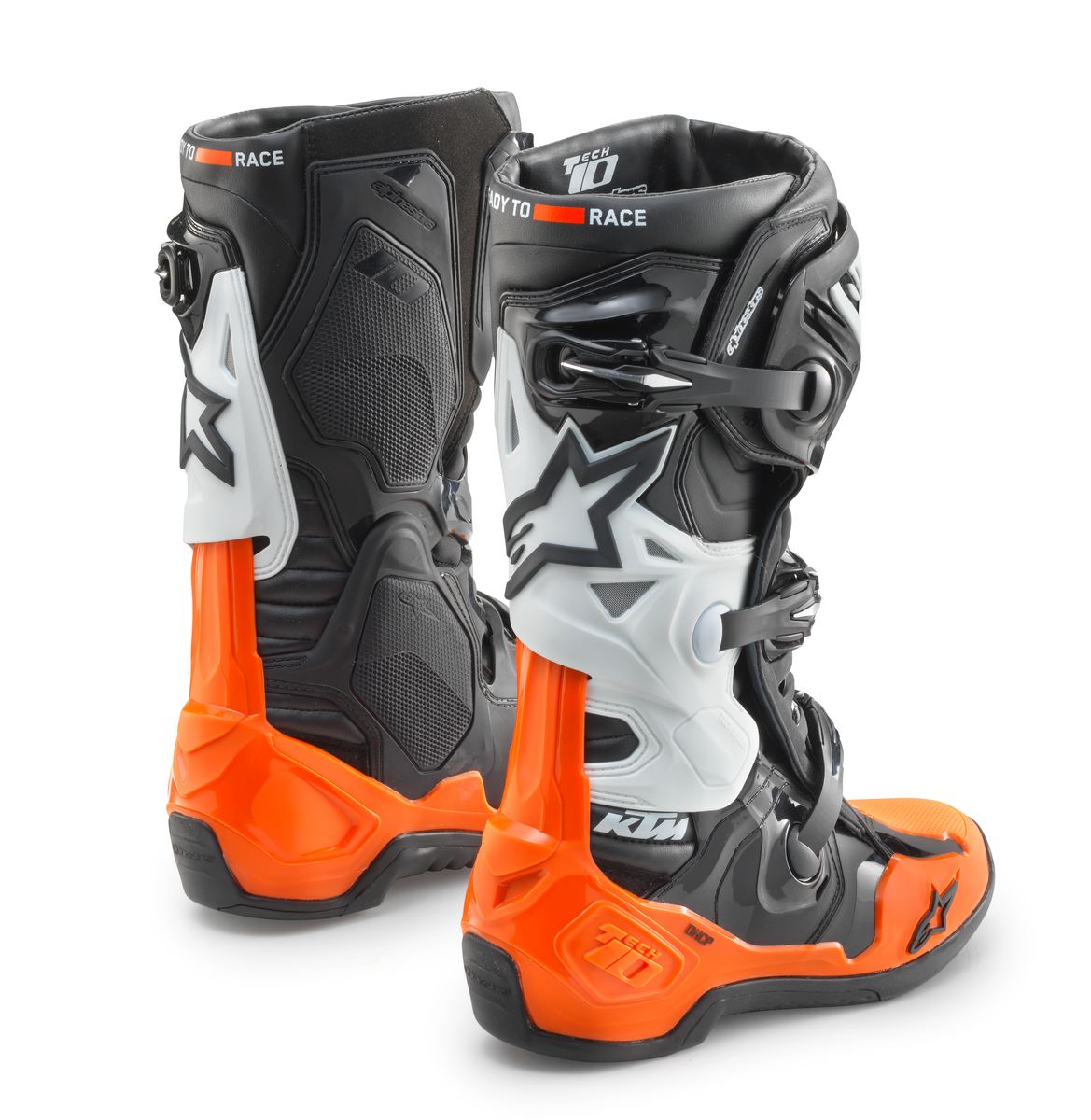 Motokrosové boty ALPINESTARS KTM TECH 10 černá/oranžová/bílá