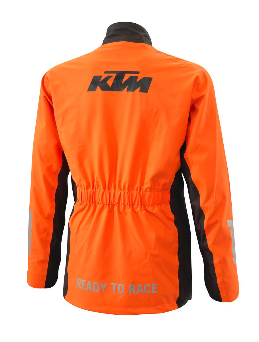 Pláštěnka - pláštěnková nepromokavá bunda KTM RAIN JACKET 10.000 mm vodní sloupec, barva černá/oranžová