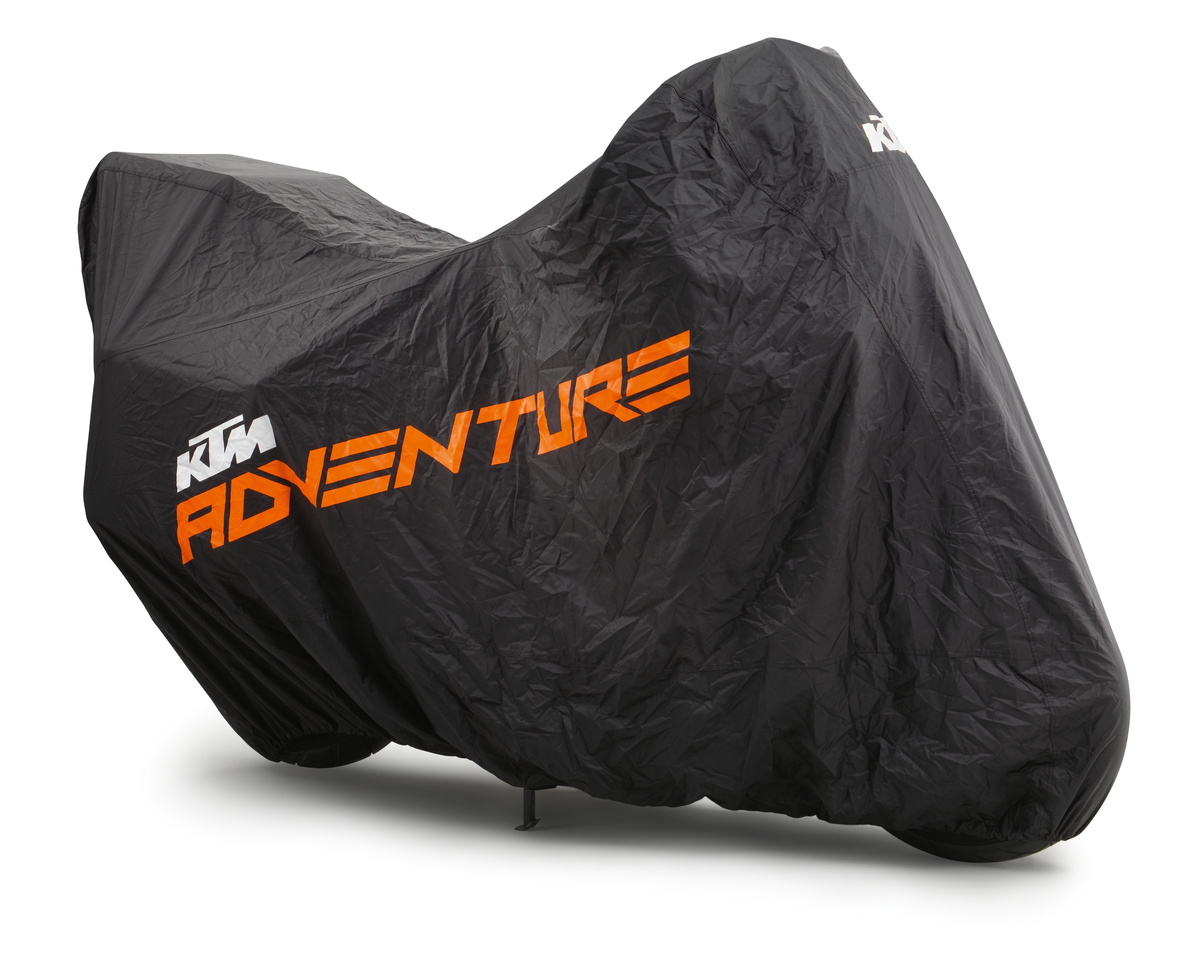 Motocyklová ochranná plachta na motocykl KTM PROTECTIVE ADVENTURE OUTDOOR COVER 60712007000 , barva černá
