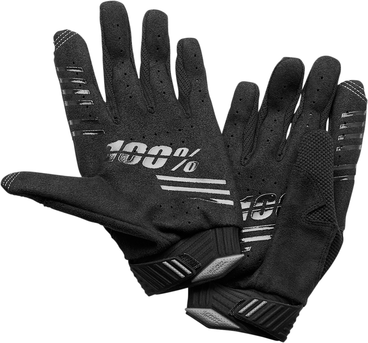 a Motokrosové a MTB rukavice 100% R-CORE černé - pár, velikost M