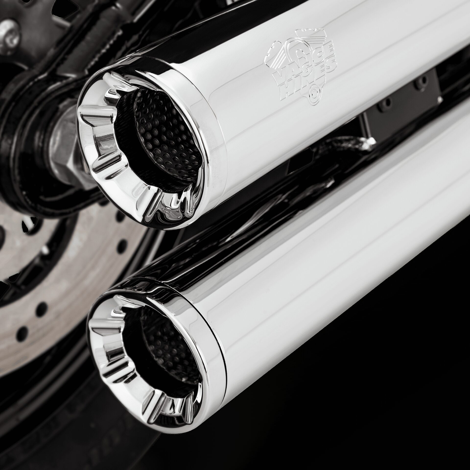 Koncovky výfuku Vance & Hines  Eliminator 300 pro motocykly Harley Davidson Softail rok 2018-2022 viz popis, barva chrom