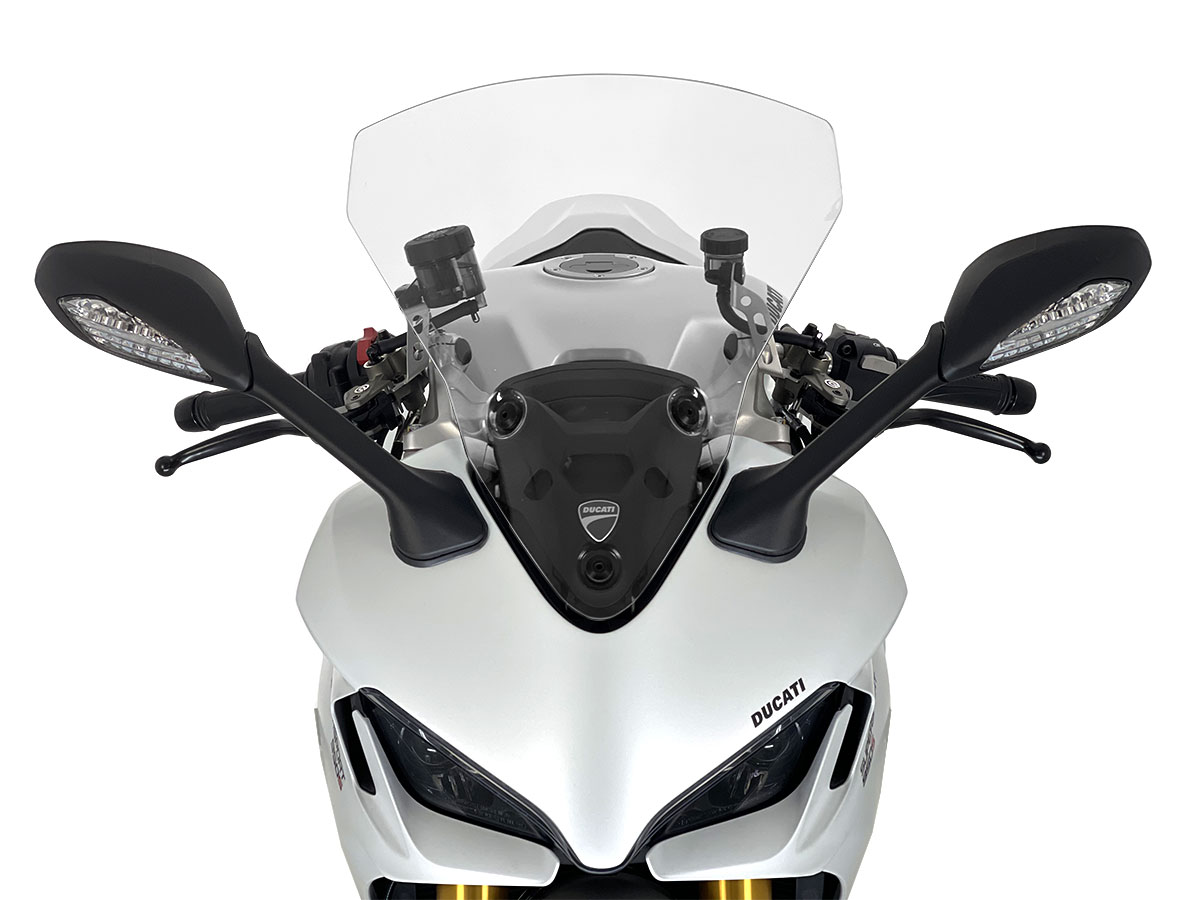 Plexi motocyklu WRS TOURING pro DUCATI SUPERSPORT 950 / S 2021-2023 výška 435 mm, barva čirá