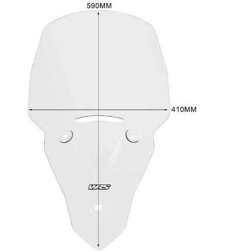 Plexi motocyklu WRS verze TOURING pro motocykly TRIUMPH TIGER SPORT 660 ABS rok 2022-2024, barva čirá 