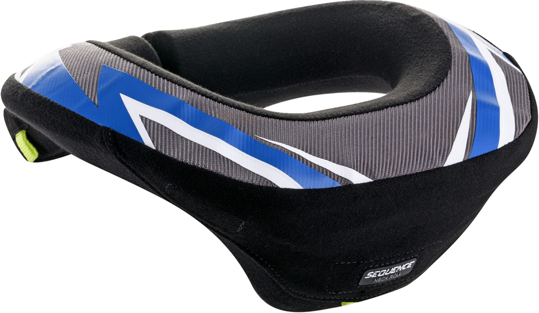 a Dětský chránič krku ALPINESTARS SEQUENCE YOUTH MODRÁ/ČERNÁ vel. S/M pro malé děti od 6-10-ti let