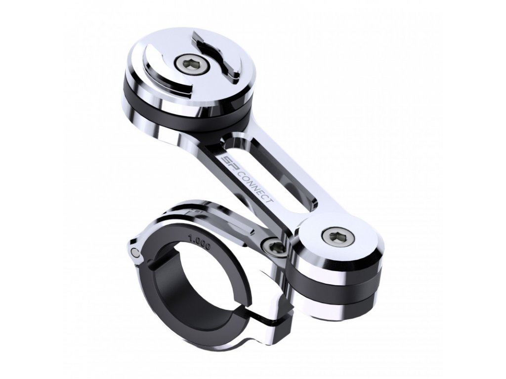 Držák mobilního telefonu SP CONNECT MOTO MOUNT PRO 53129 barva chromová, pro průměr řidítek 1/4”, 1/8”, 1”, 7/8”