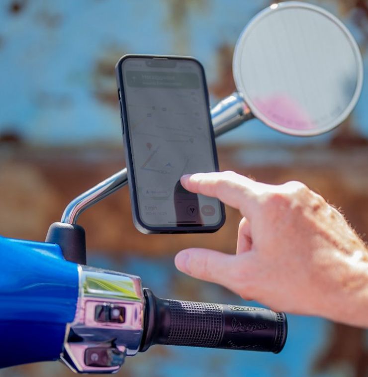 Univerzální držák mobilního telefonu SP CONNECT UNIVERSAL INTERFACE SPC+ a držák na zrcátko MIRROR MOUNT 52501
