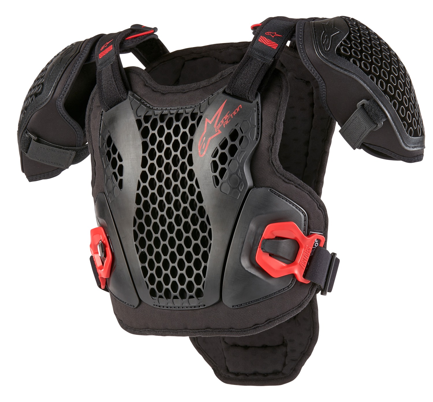 A Dětský chránič těla ALPINESTARS BIONIC ACTION YOUTH 6740424-13 velikost S/M , barva černá/červená 