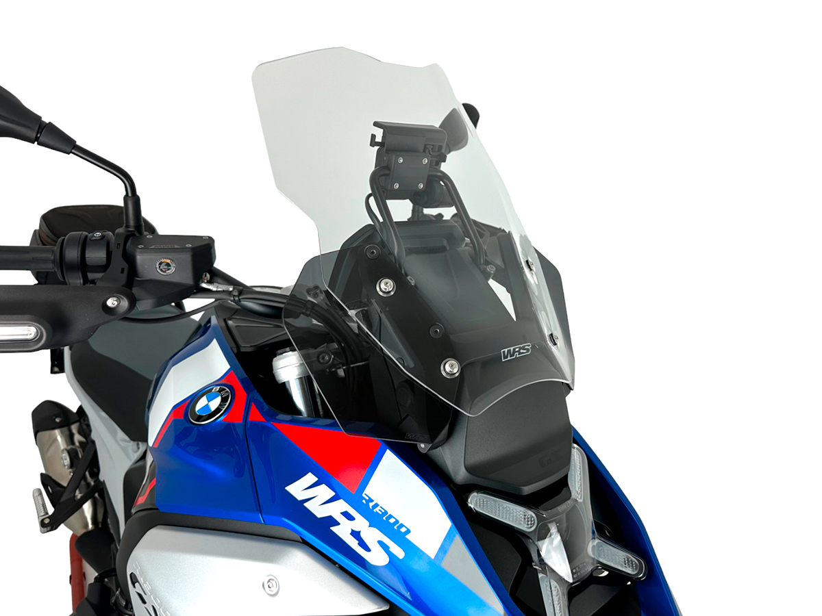 Plexi motocyklu WRS CAPONORD pro BMW R 1300 GS ABS rok 2023-2024 barva čirá bez deflektorů 