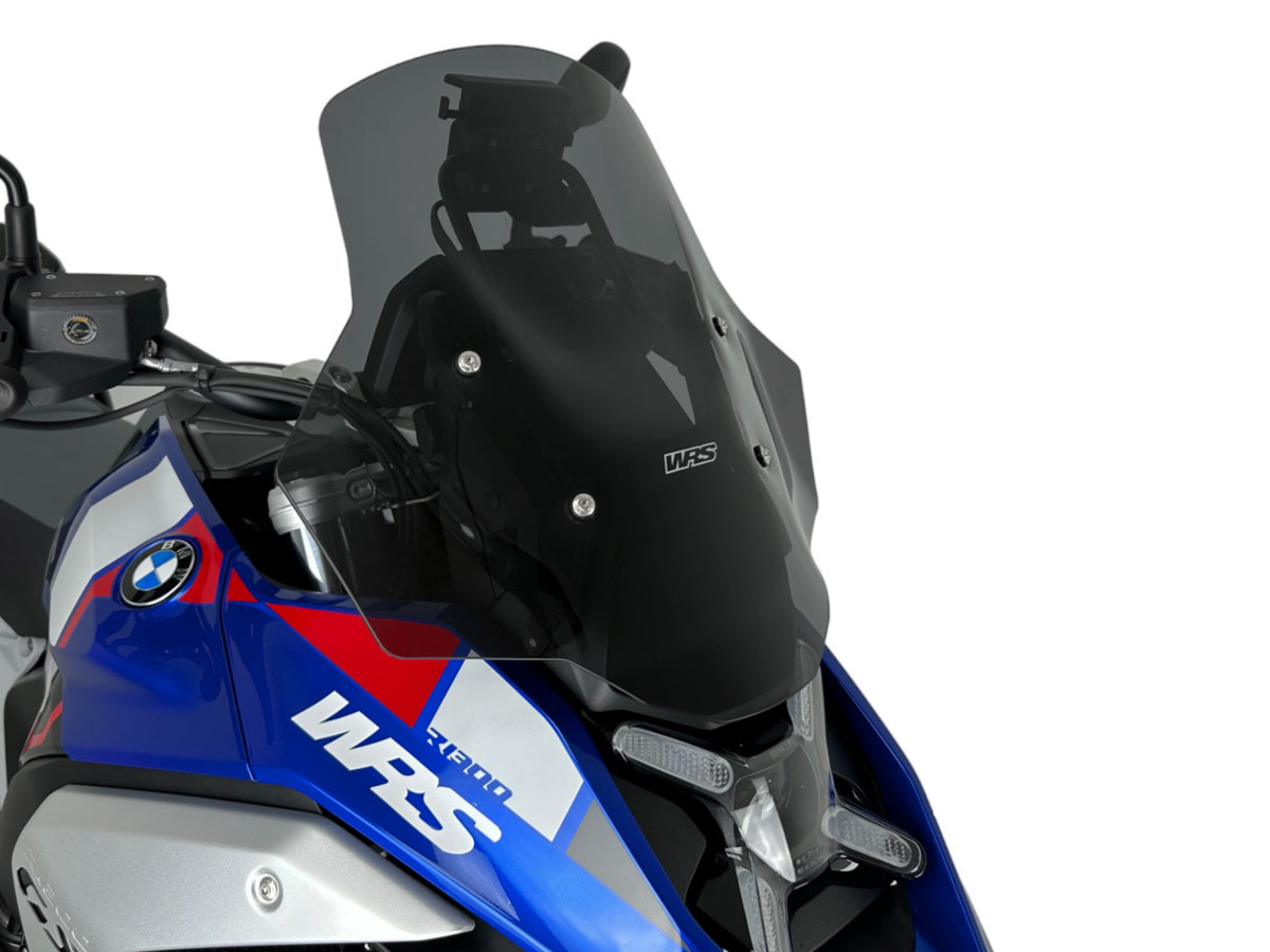 Plexi motocyklu WRS STANDARD PLUS pro BMW R 1300 GS ABS rok 2023-2024 barva tmavě kouřová