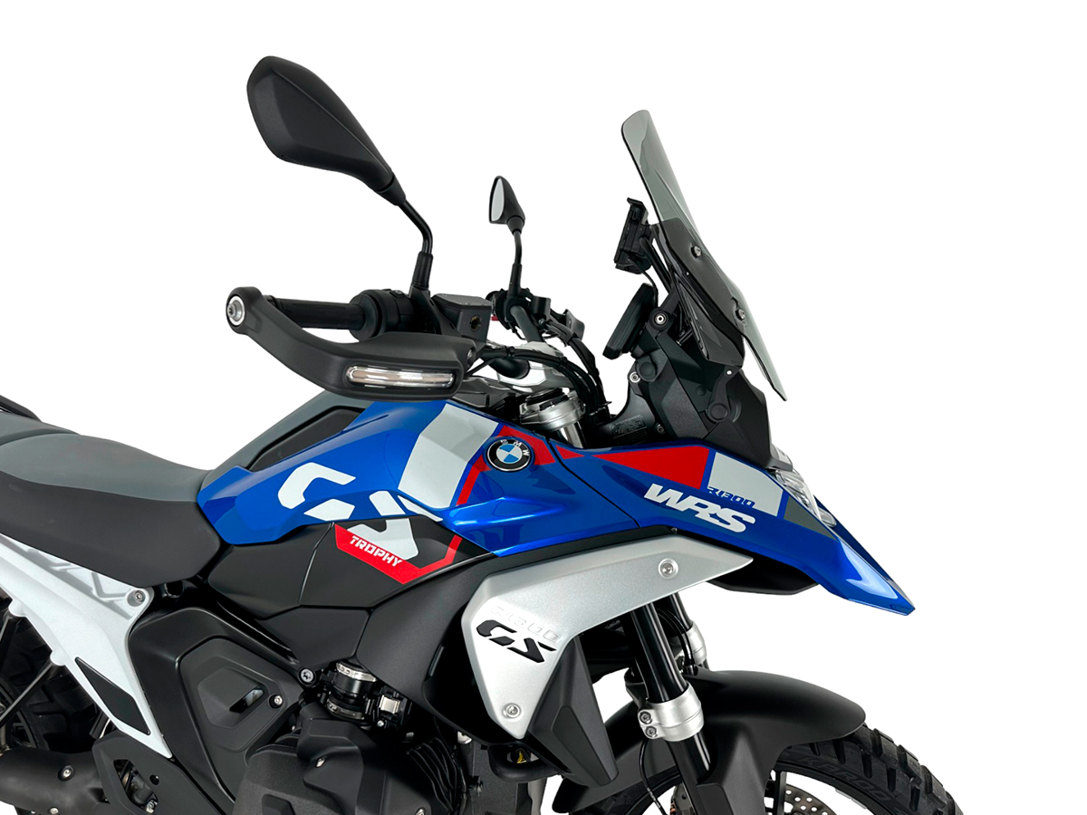 Plexi motocyklu WRS STANDARD BM089F pro BMW R 1300 GS ABS rok 2023-2024 barva kouřová bez deflektorů 