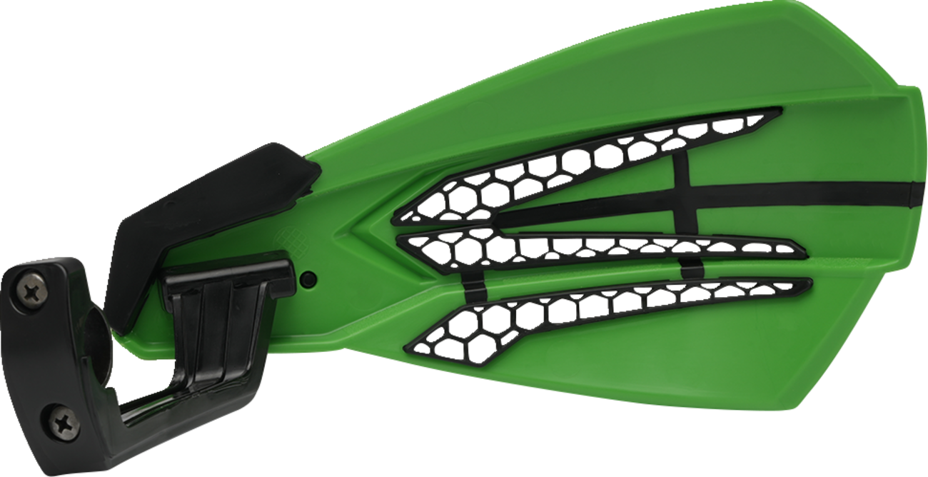 Chrániče páček / kryty páček CYCRA HAND GUARD MX-RACE zelená/černá - pár 