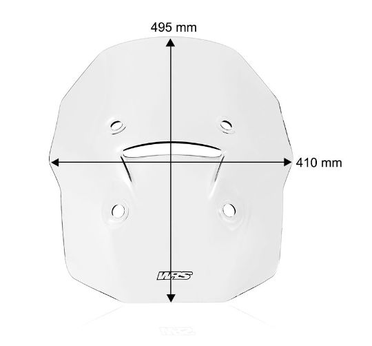 Plexi motocyklu WRS verze TOURING pro APRILIA TUAREG 660 rok 2022-2024 barva čirá, výška plexi 49,5 cm