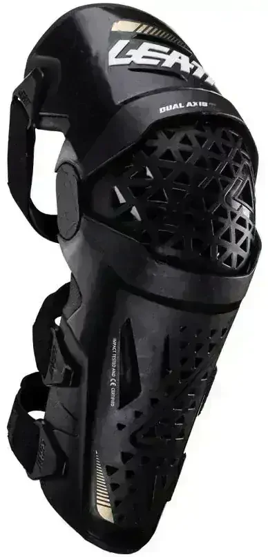 a Ventilační kloubové kolenní chrániče LEATT KNEE GUARD AXIS PRO černé, velikost S/M, pár 