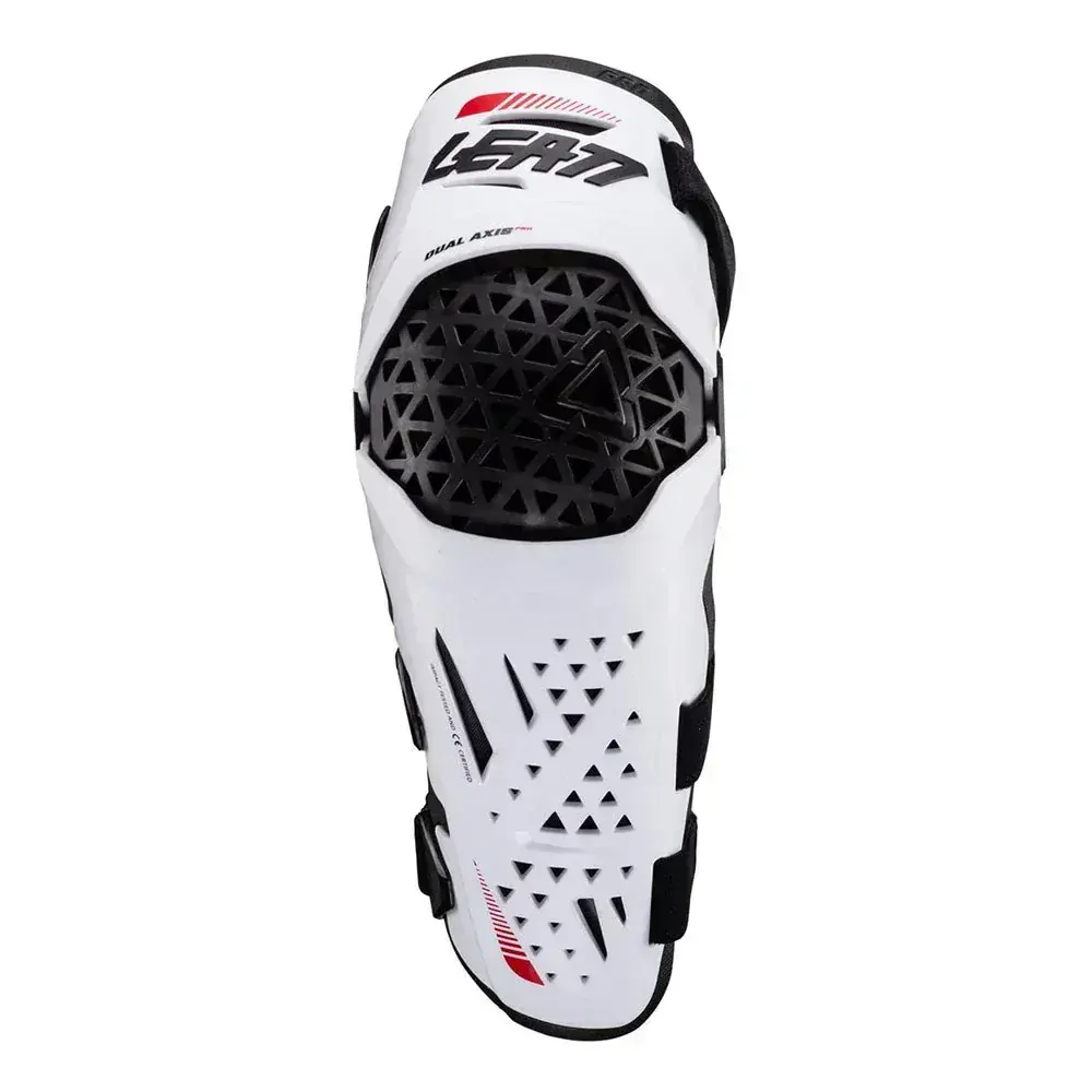 A Ventilační kloubové kolenní chrániče LEATT KNEE GUARD AXIS PRO bílá, velikost S/M, pár 