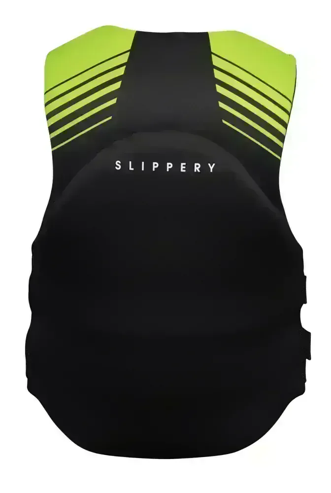 Pánská vesta pro vodní sporty SLIPPERY SURGE VEST černá/lime velikost 3XL, výška jezdce 187-195 cm, váha 97-108 kg