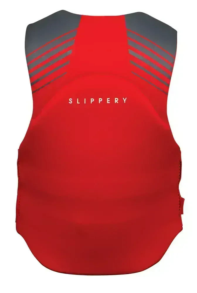 Pánská vesta pro vodní sporty SLIPPERY SURGE VEST červená/šedá velikost M, výška jezdce 172-180 cm, váha 63-77 kg